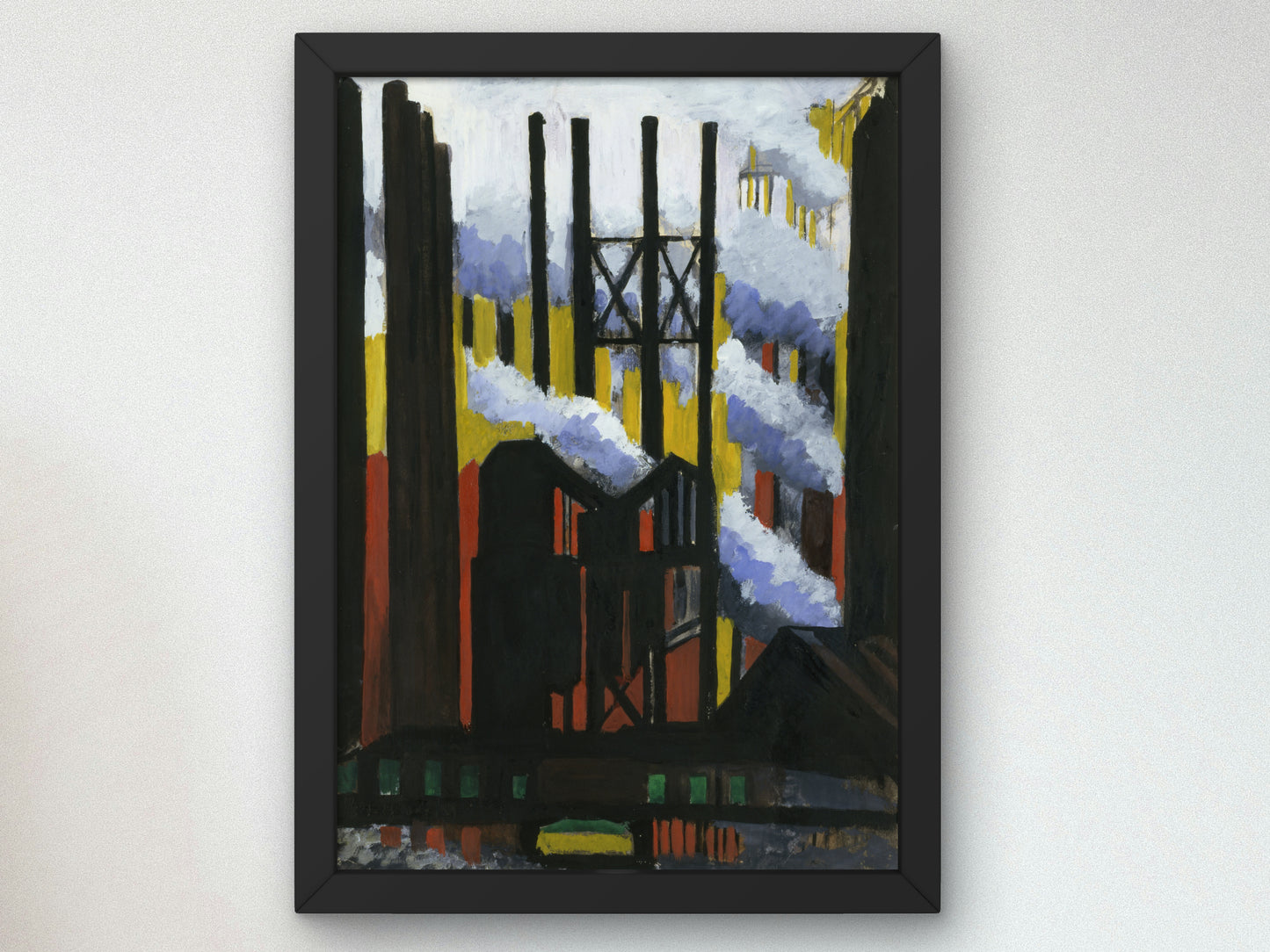 Steel Mill by Joseph Stella 1919, Wall Art Print, Fine Art Reproduction, Museum Quality Decor, Poster