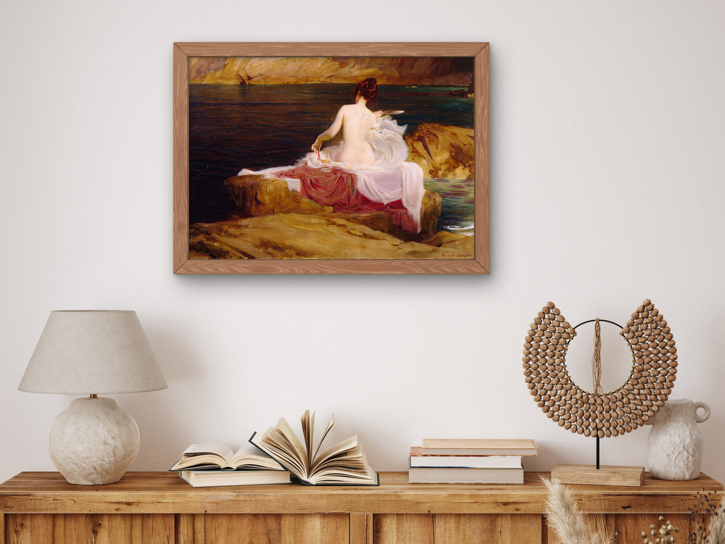 Calypso Island by Herbert James Draper 1897, Wall Art Print, Fine Art Reproduction, Museum Quality Decor, Poster
