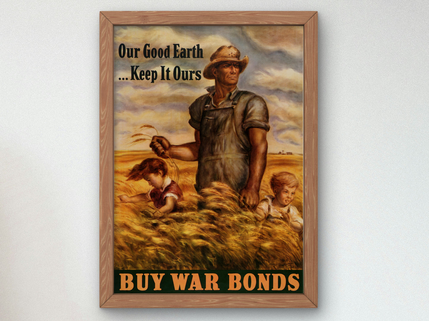 Our Good Earth, Keep It Ours by John Steuart Curry 1942, Wall Art Print, Fine Art Reproduction, Museum Quality Decor, Poster