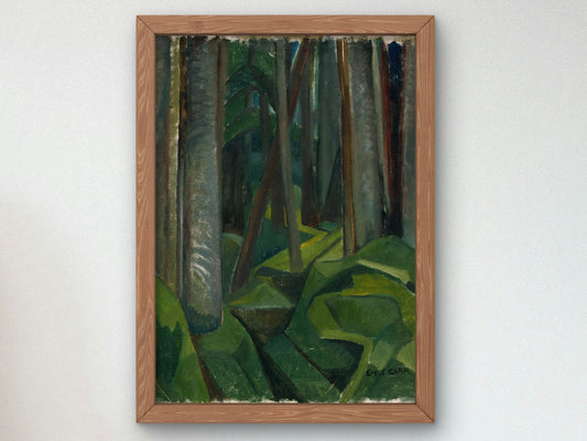 Forest Scene by Emily Carr 1932, Wall Art Print, Fine Art Reproduction, Museum Quality Decor, Poster
