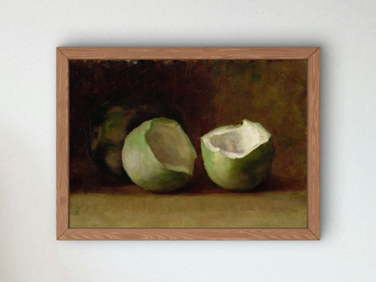 Melons by Emily Carr 1890, Wall Art Print, Fine Art Reproduction, Museum Quality Decor, Poster