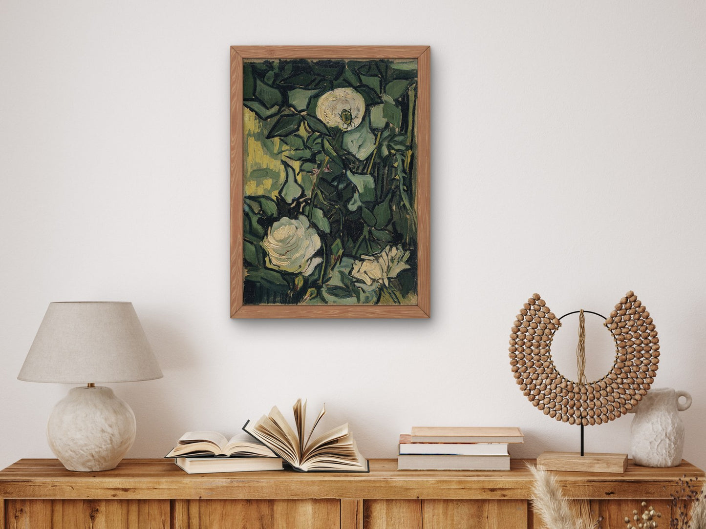 Roses by Vincent van Gogh 1890, Wall Art Print, Fine Art Reproduction, Museum Quality Decor, Poster