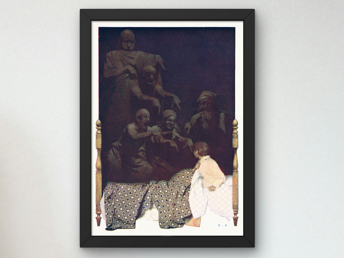 Seeing Things by Maxfield Parrish 1904, Wall Art Print, Fine Art Reproduction, Museum Quality Decor, Poster