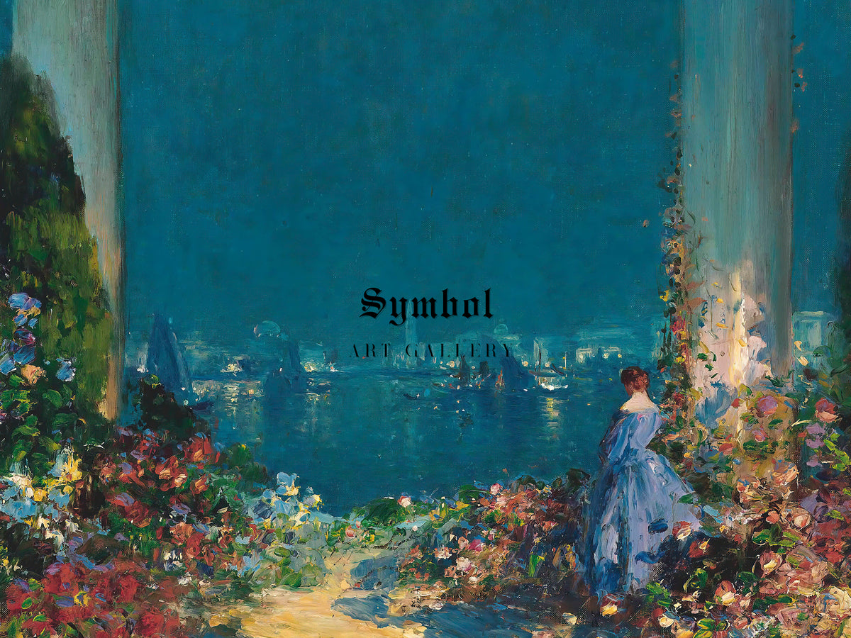An Enchanted Evening, Venice by Thomas Edwin Mostyn, Wall Art Print, Fine Art Reproduction, Museum Quality Decor, Poster