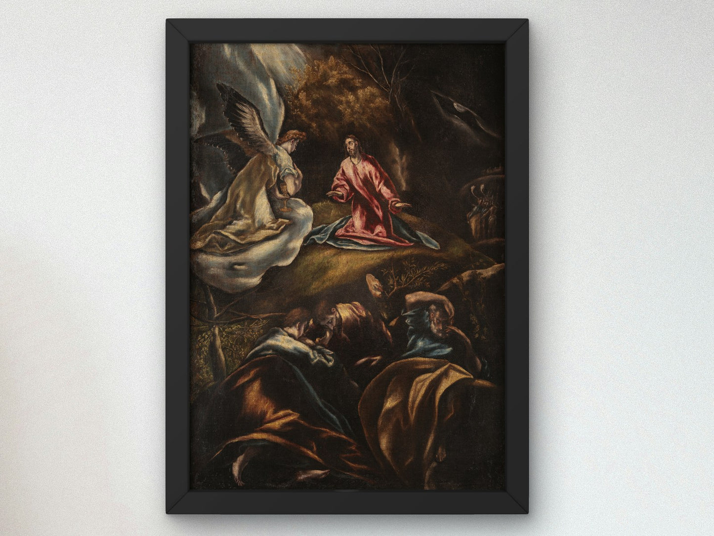 Jesus in the Garden of Olives by El Greco 1604, Wall Art Print, Fine Art Reproduction, Museum Quality Decor, Poster