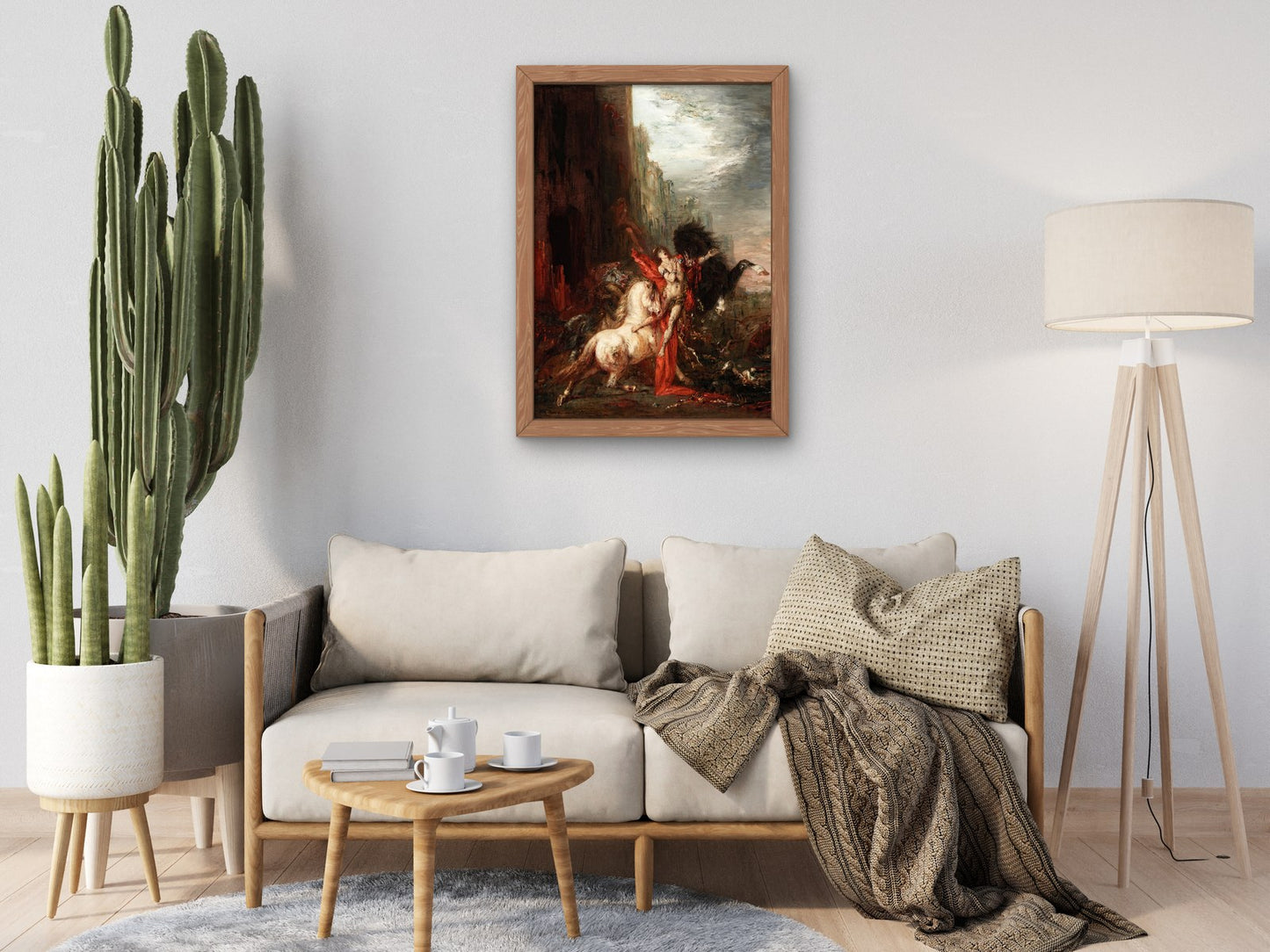 Diomedes Devoured by His Horses by Gustave Moreau 1867, Wall Art Print, Fine Art Reproduction, Museum Quality Decor, Poster