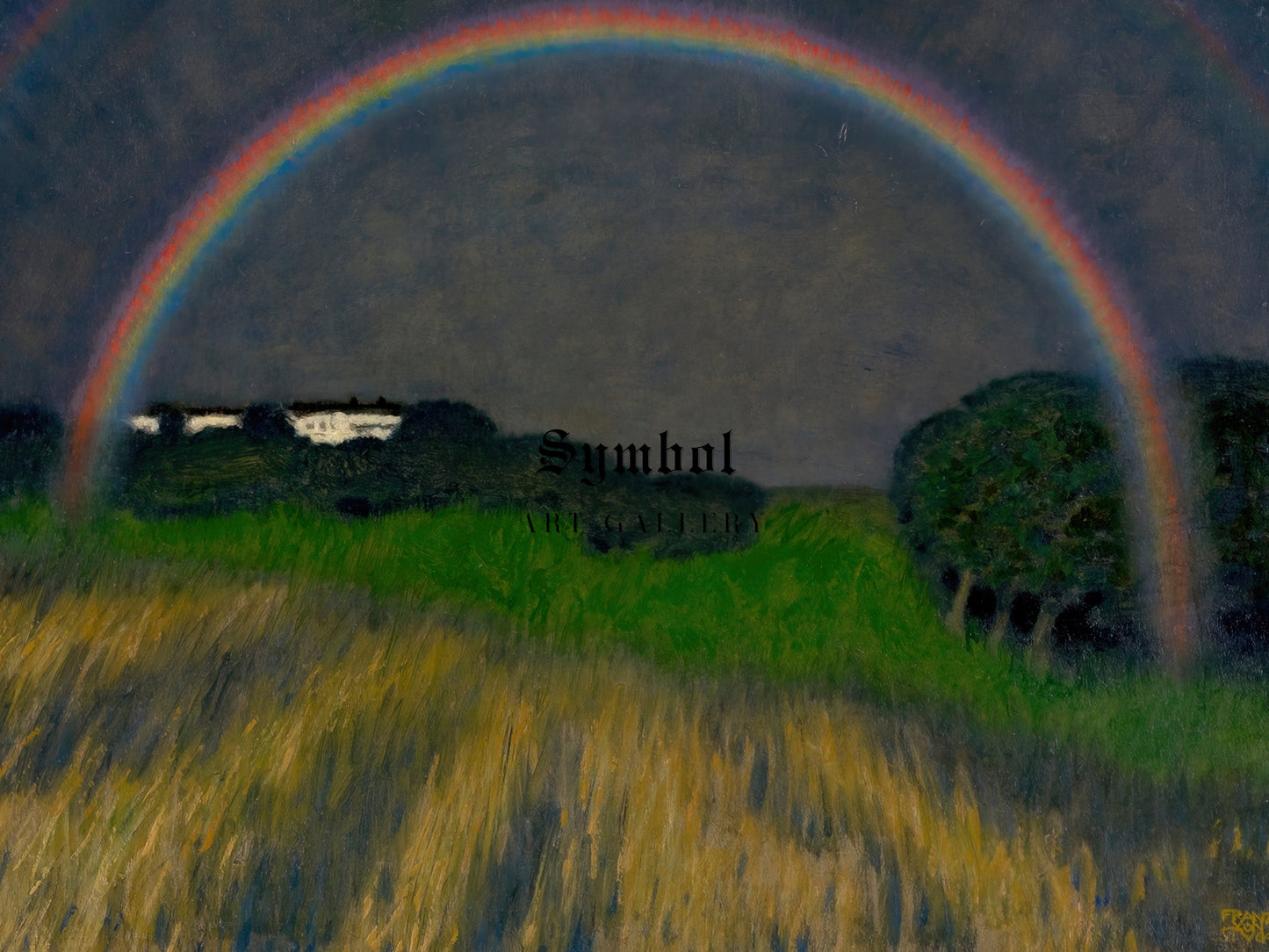 Rainbow Landscape by Franz von Stuck 1927, Wall Art Print, Fine Art Reproduction, Museum Quality Decor, Poster