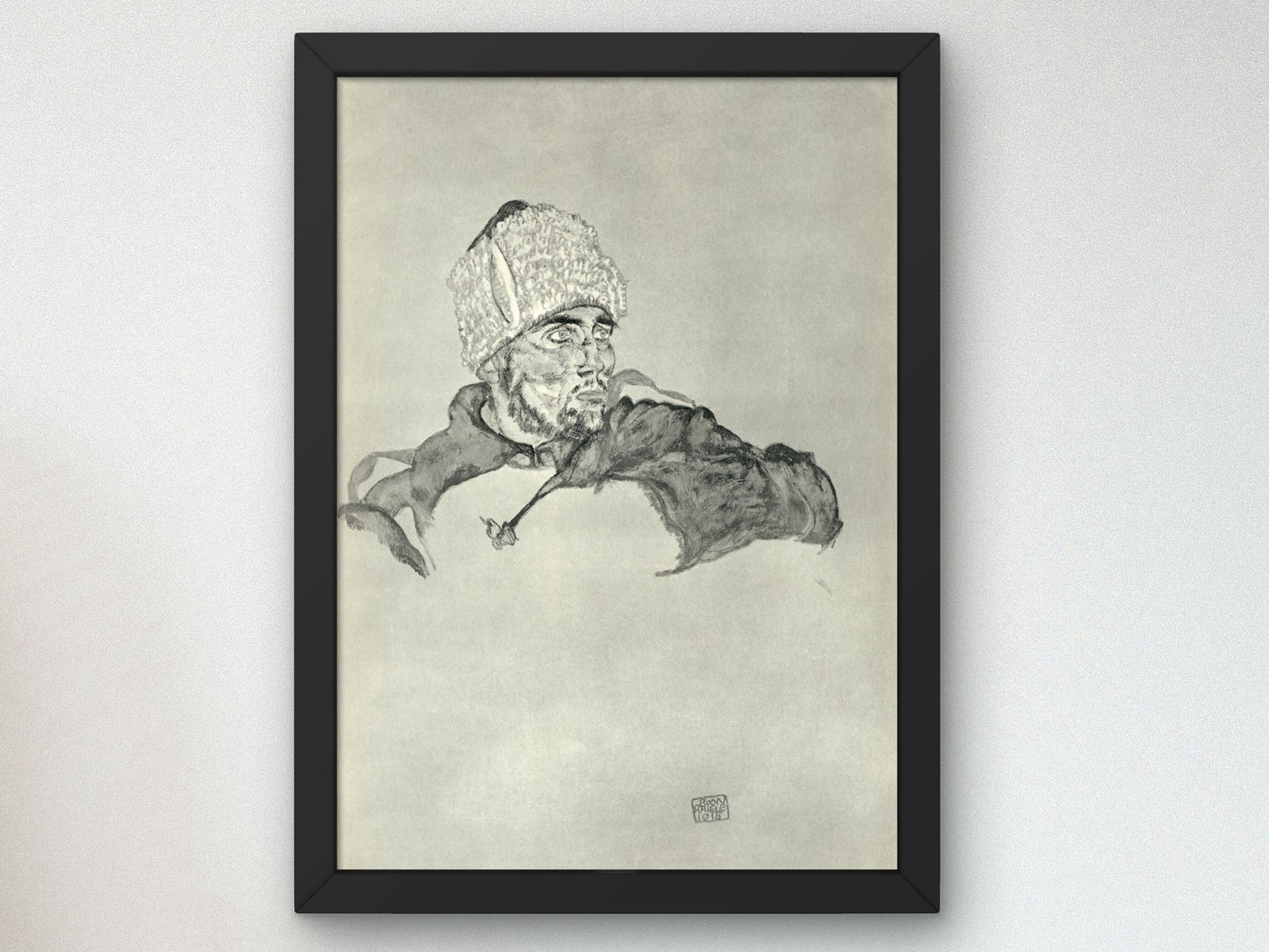 Zeichnungen VII by Egon Schiele 1915, Wall Art Print, Fine Art Reproduction, Museum Quality Decor, Poster