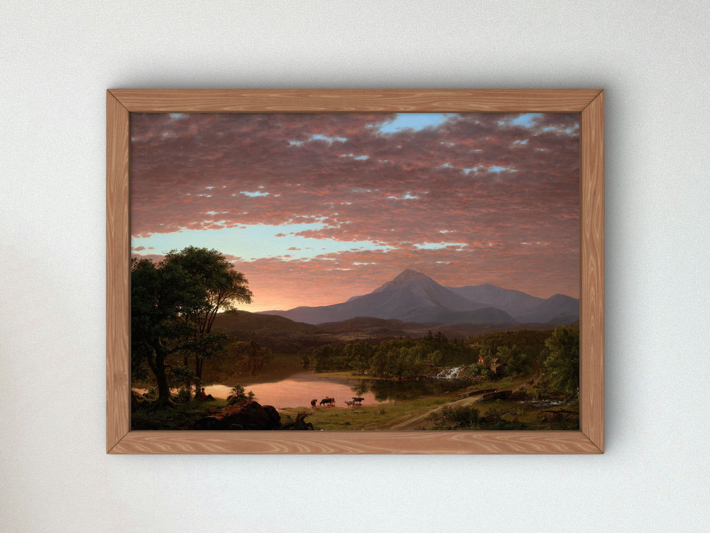 Mount Ktaadn by Frederic Edwin Church 1859, Wall Art Print, Fine Art Reproduction, Museum Quality Decor, Poster