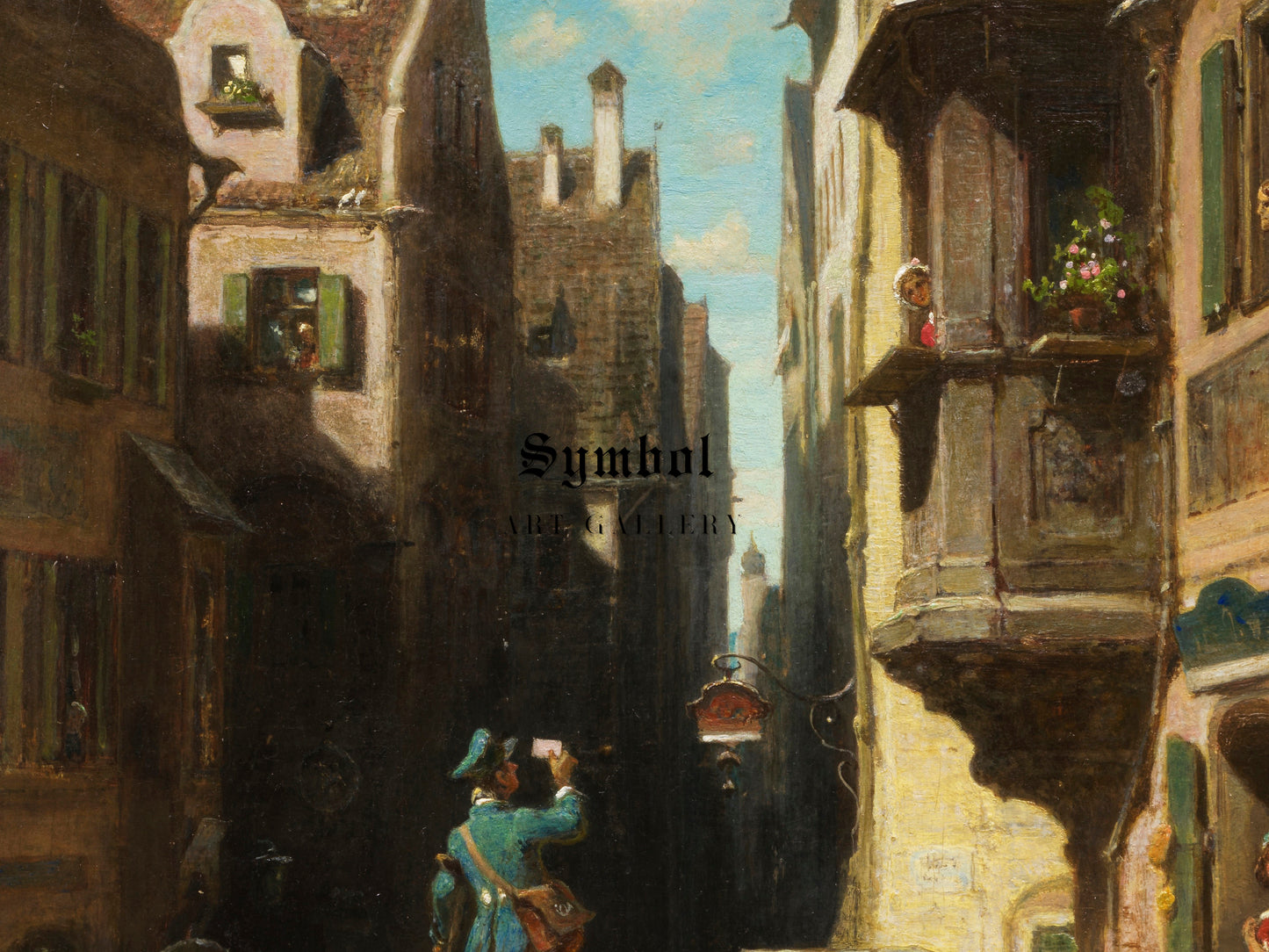 The Postman by Carl Spitzweg 1860, Wall Art Print, Fine Art Reproduction, Museum Quality Decor, Poster