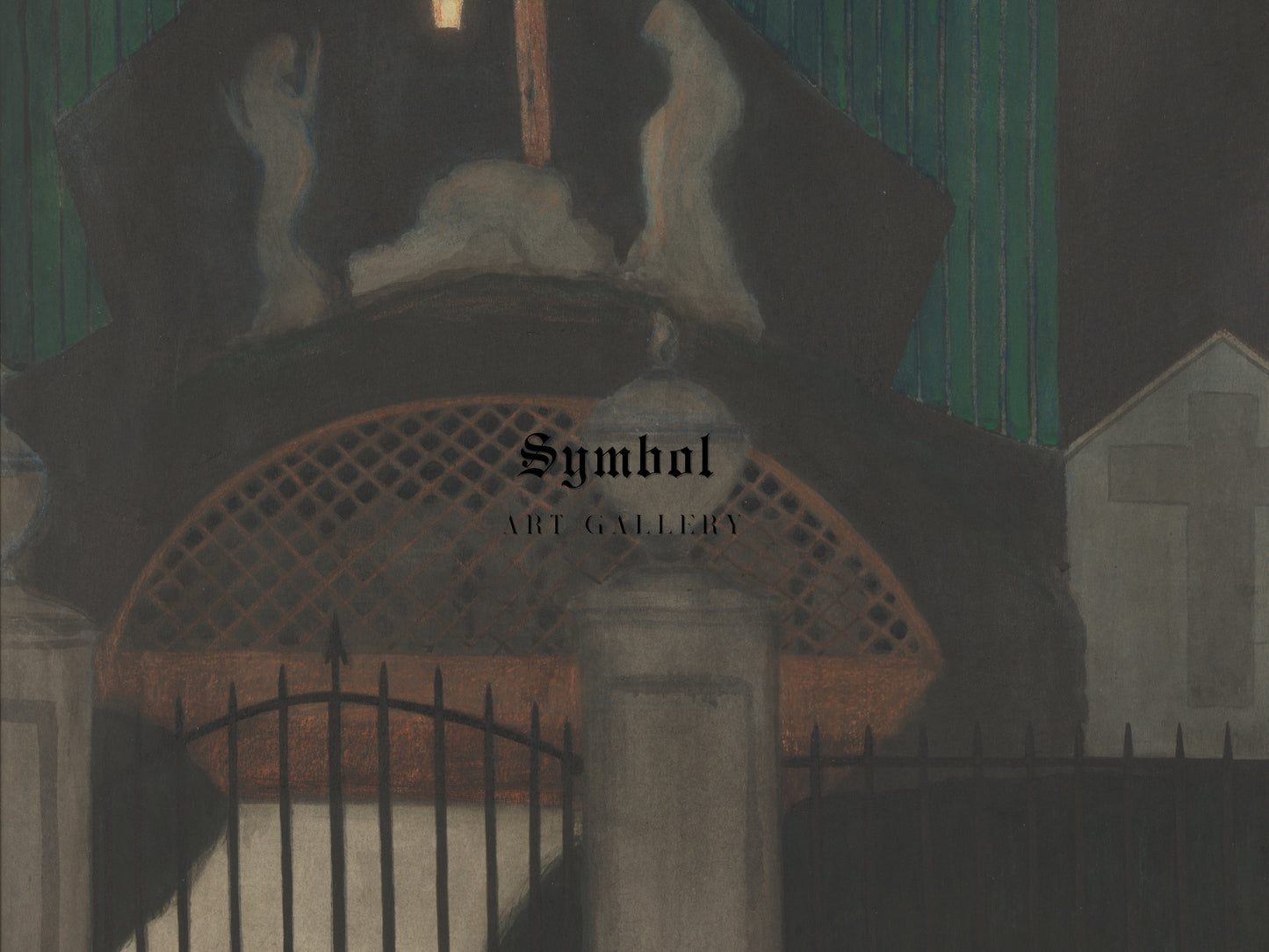 Calvary and Purgatory in Oostende by Léon Spilliaert 1908, Wall Art Print, Fine Art Reproduction, Museum Quality Decor, Poster