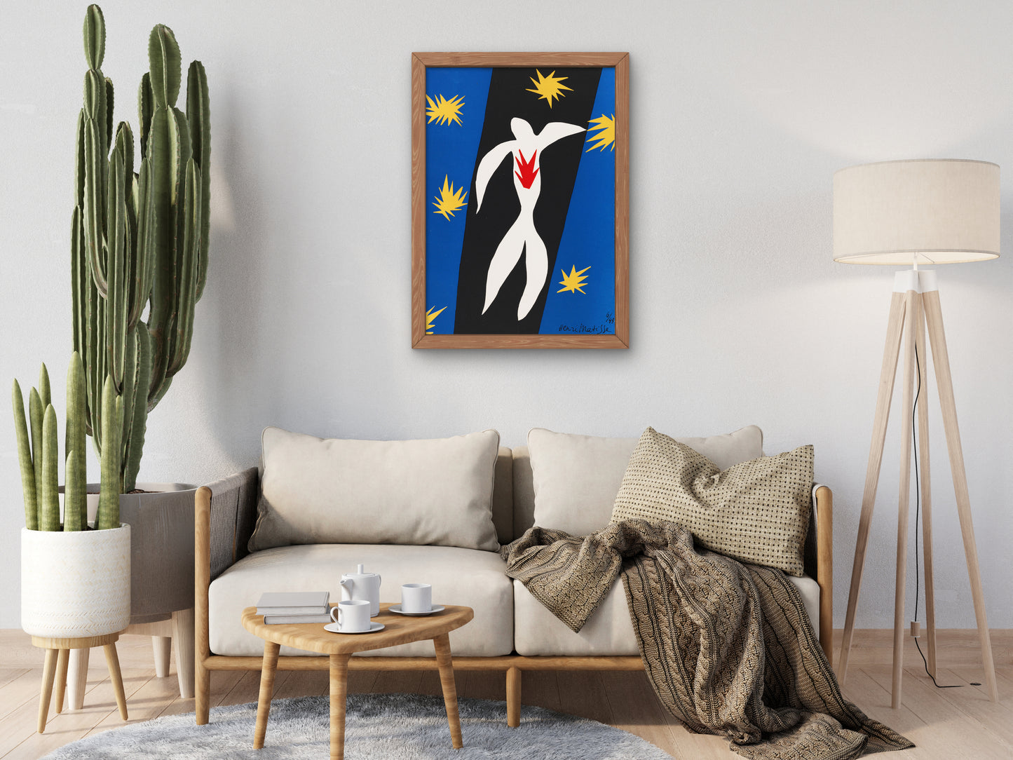La Chute d'Icare by Henri Matisse 1943, Wall Art Print, Fine Art Reproduction, Museum Quality Decor, Poster