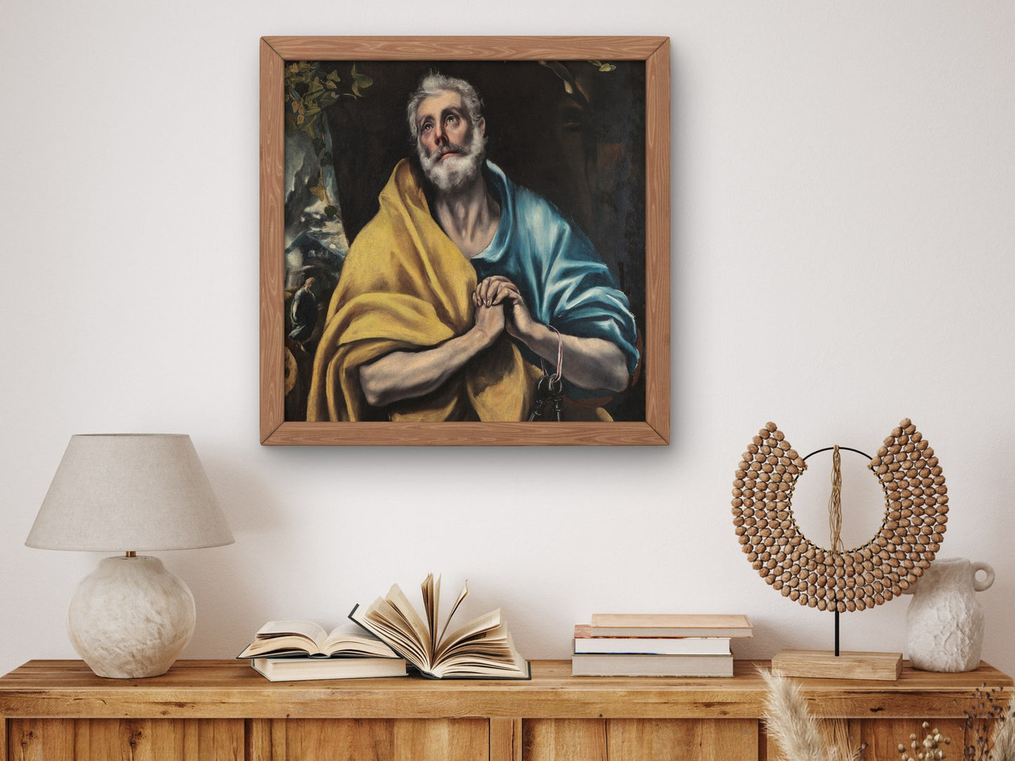 The Tears of Saint Peter by El Greco 1587, Wall Art Print, Fine Art Reproduction, Museum Quality Decor, Poster