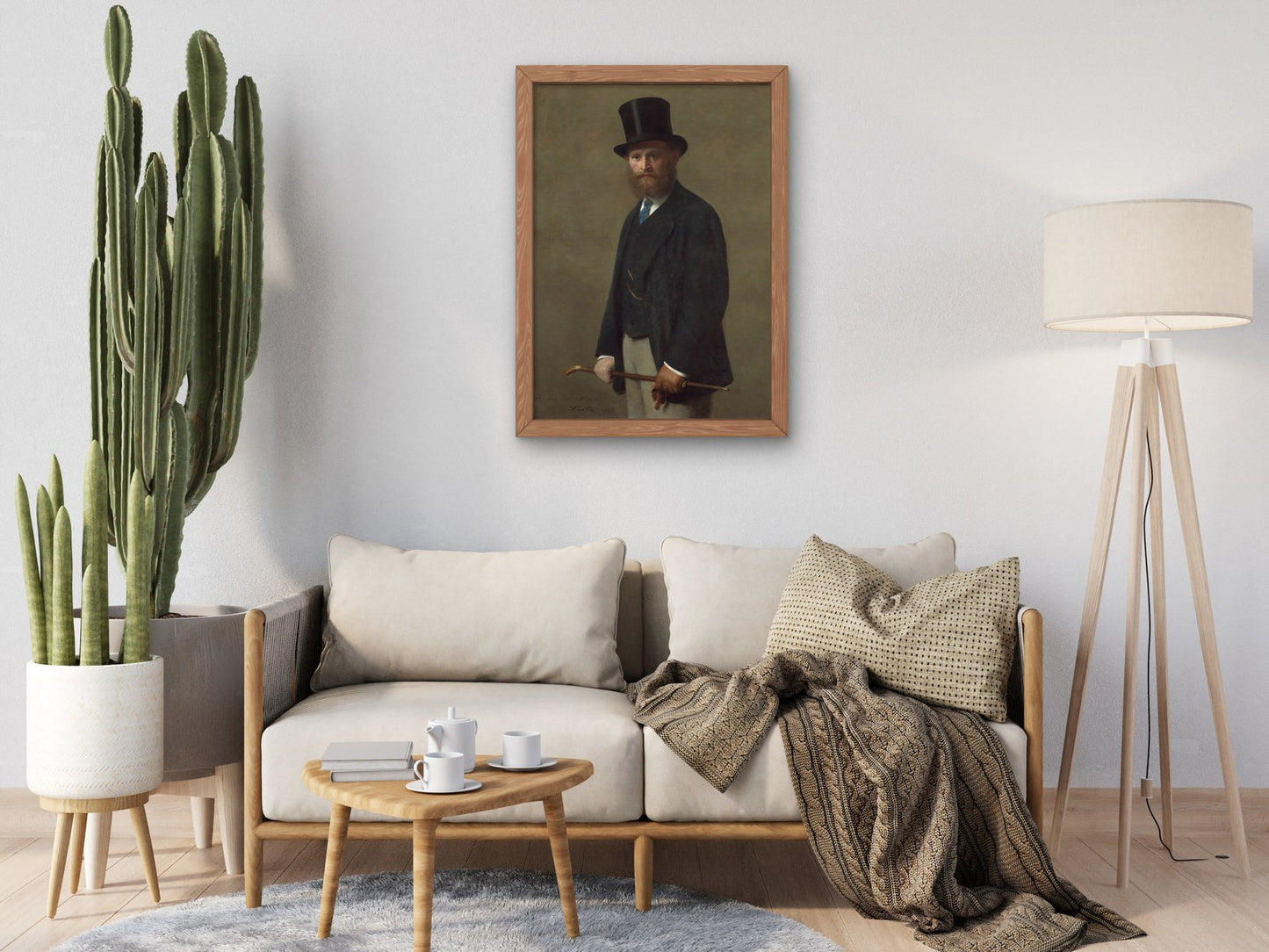 Portrait of Édouard Manet by Henri Fantin Latour 1867, Wall Art Print, Fine Art Reproduction, Museum Quality Decor, Poster