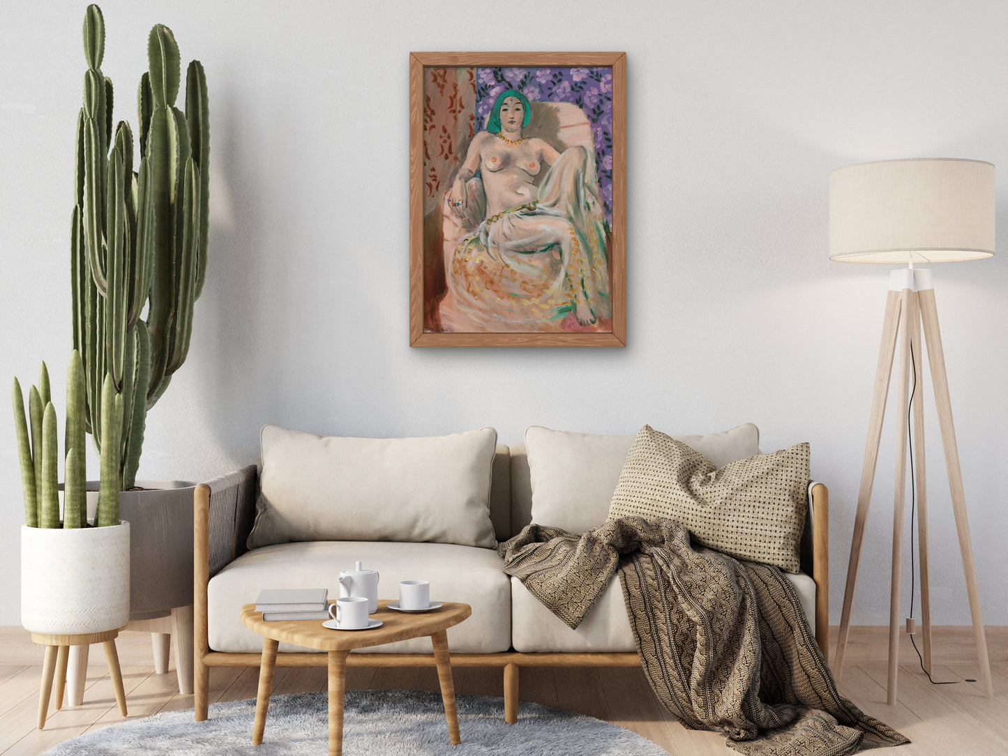 Moorish Woman, The Raised Knee by Henri Matisse 1922, Wall Art Print, Fine Art Reproduction, Museum Quality Decor, Poster