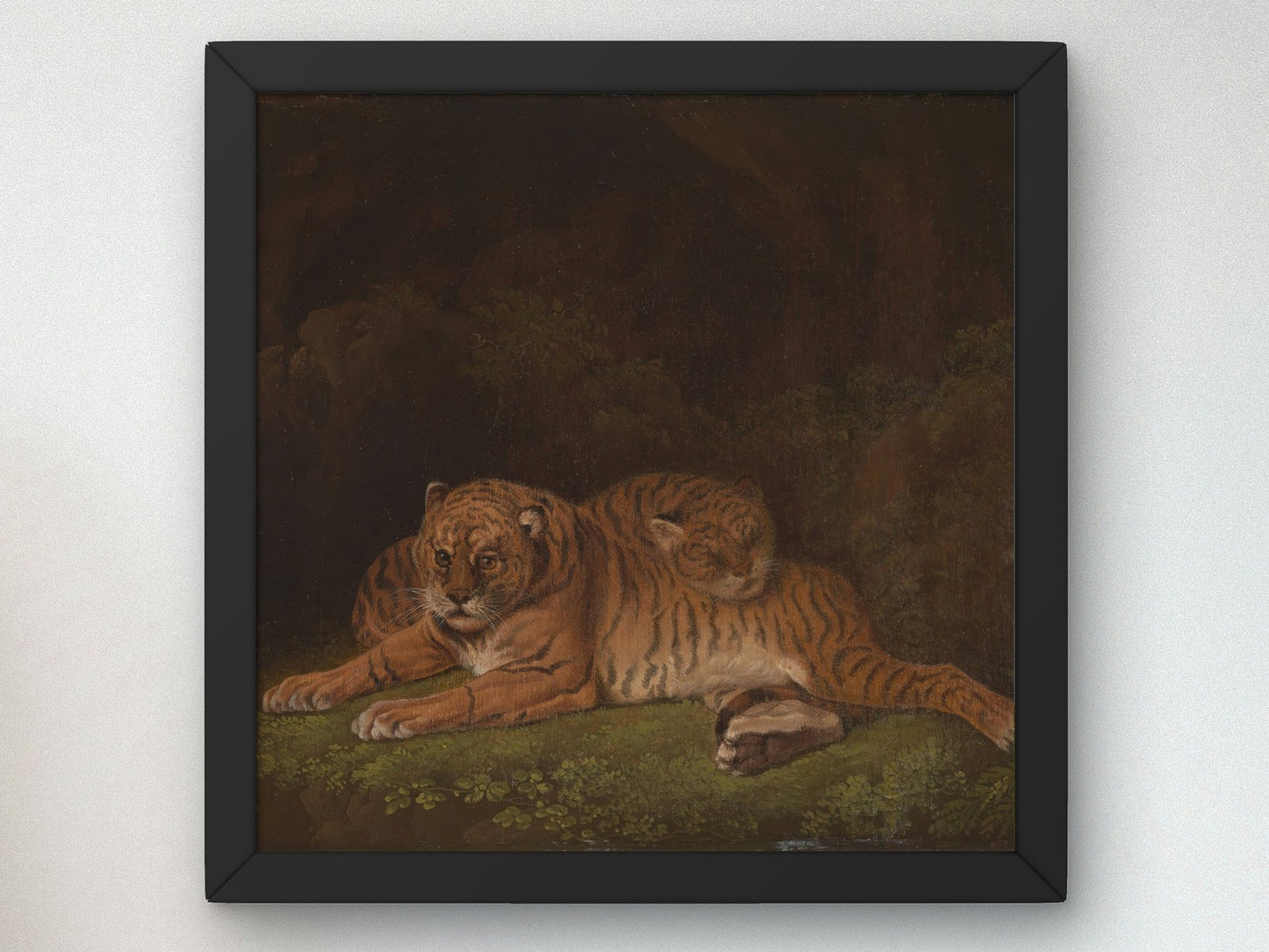 Tigers by Charles Towne 1800, Wall Art Print, Fine Art Reproduction, Museum Quality Decor, Poster