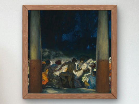 Bacchanal by Franz von Stuck 1905, Wall Art Print, Fine Art Reproduction, Museum Quality Decor, Poster