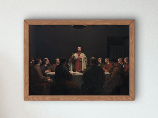 The Last Supper by Christoffer Wilhelm Eckersberg 1829, Wall Art Print, Fine Art Reproduction, Museum Quality Decor, Poster