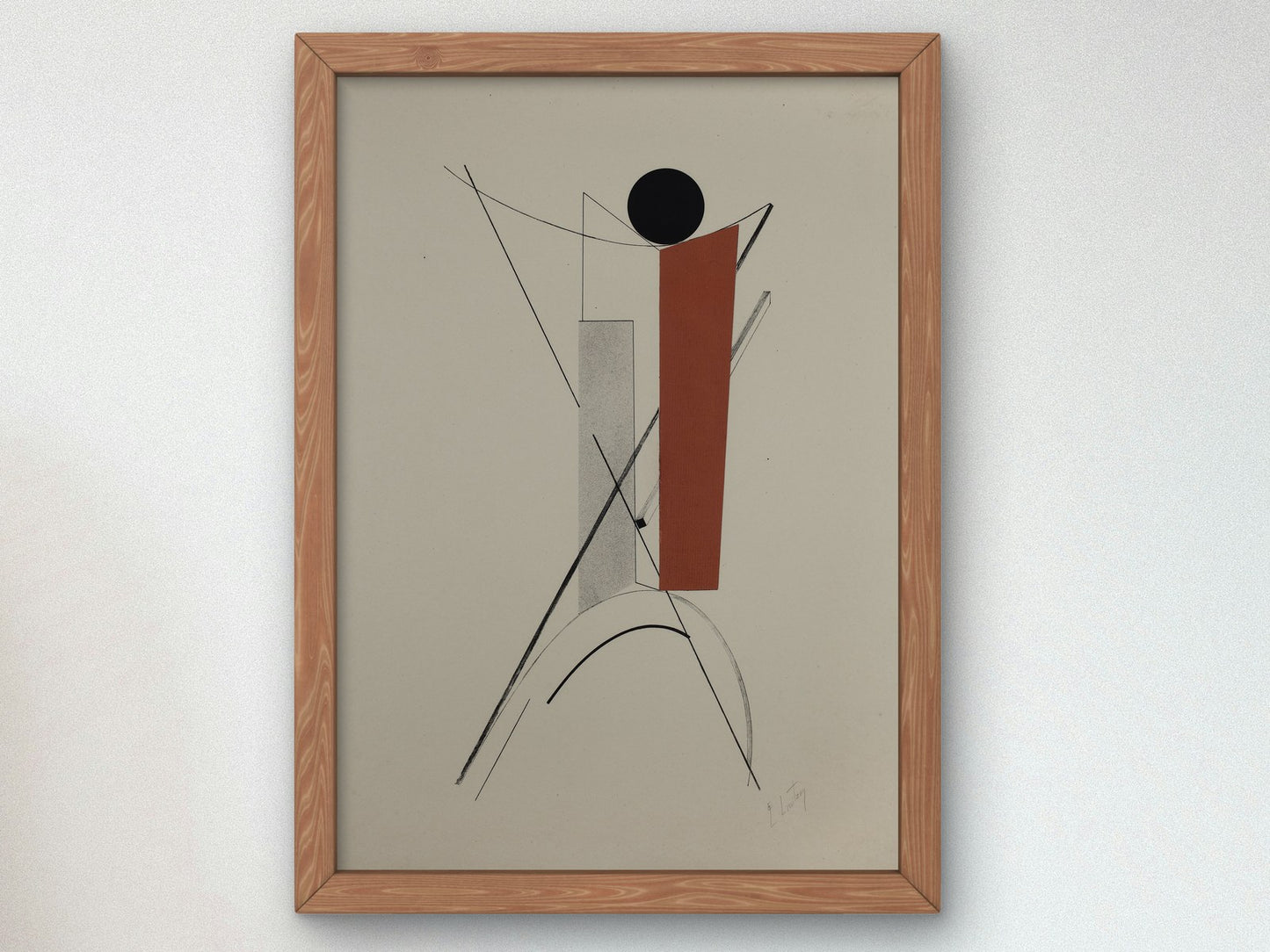 Proun by El Lissitzky 1923, Wall Art Print, Fine Art Reproduction, Museum Quality Decor, Poster