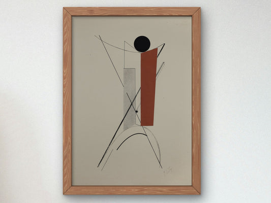 Proun by El Lissitzky 1923, Wall Art Print, Fine Art Reproduction, Museum Quality Decor, Poster