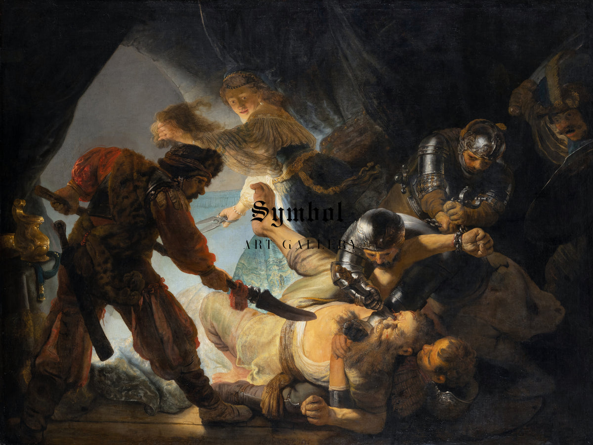 The Blinding of Samson by Rembrandt van Rijn 1636, Wall Art Print, Fine Art Reproduction, Museum Quality Decor, Poster