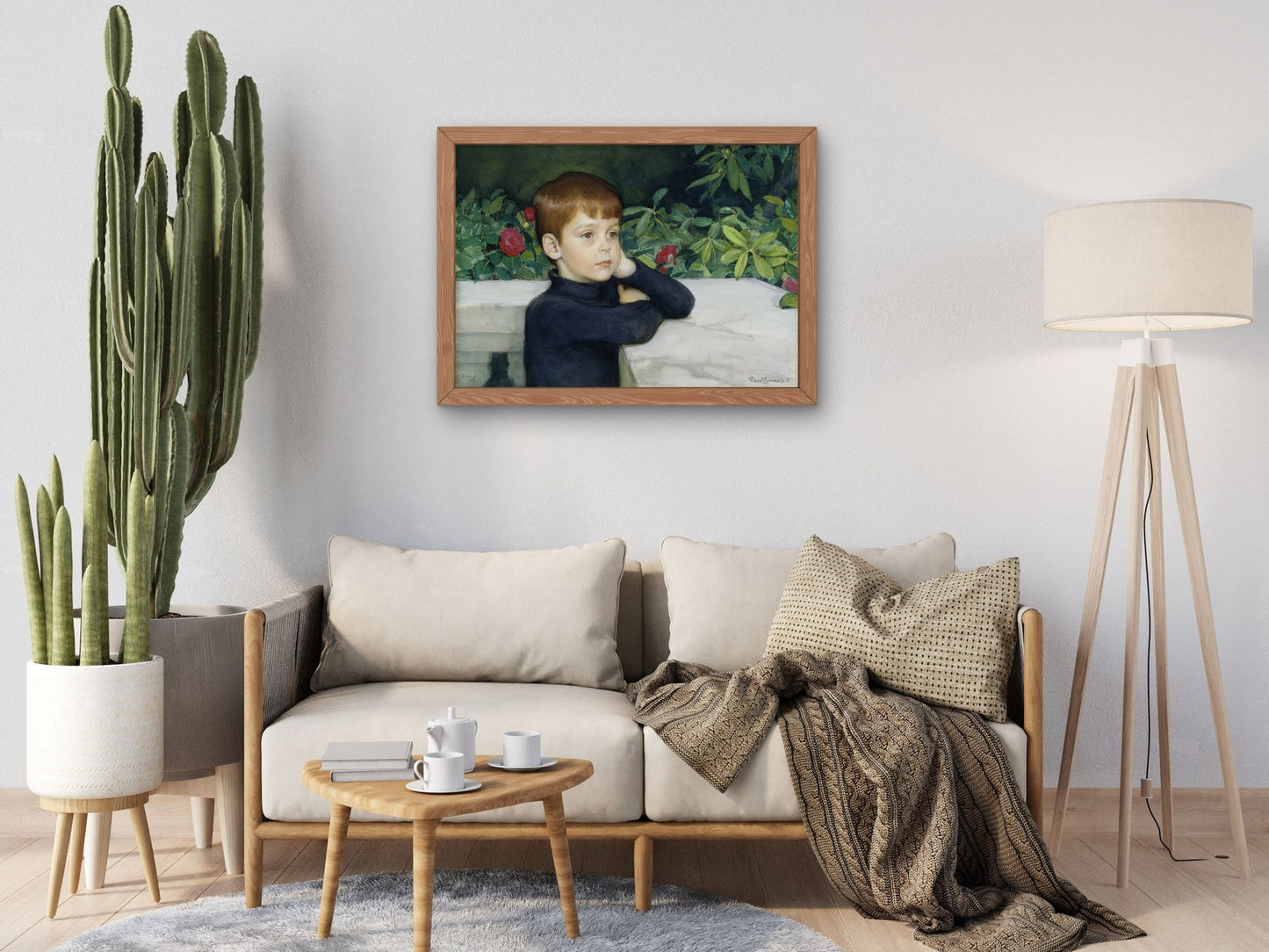 Portrait of the Artist's Son Heikki Jarnefelt by Eero Jarnefelt 1897, Wall Art Print, Fine Art Reproduction, Museum Quality Decor, Poster