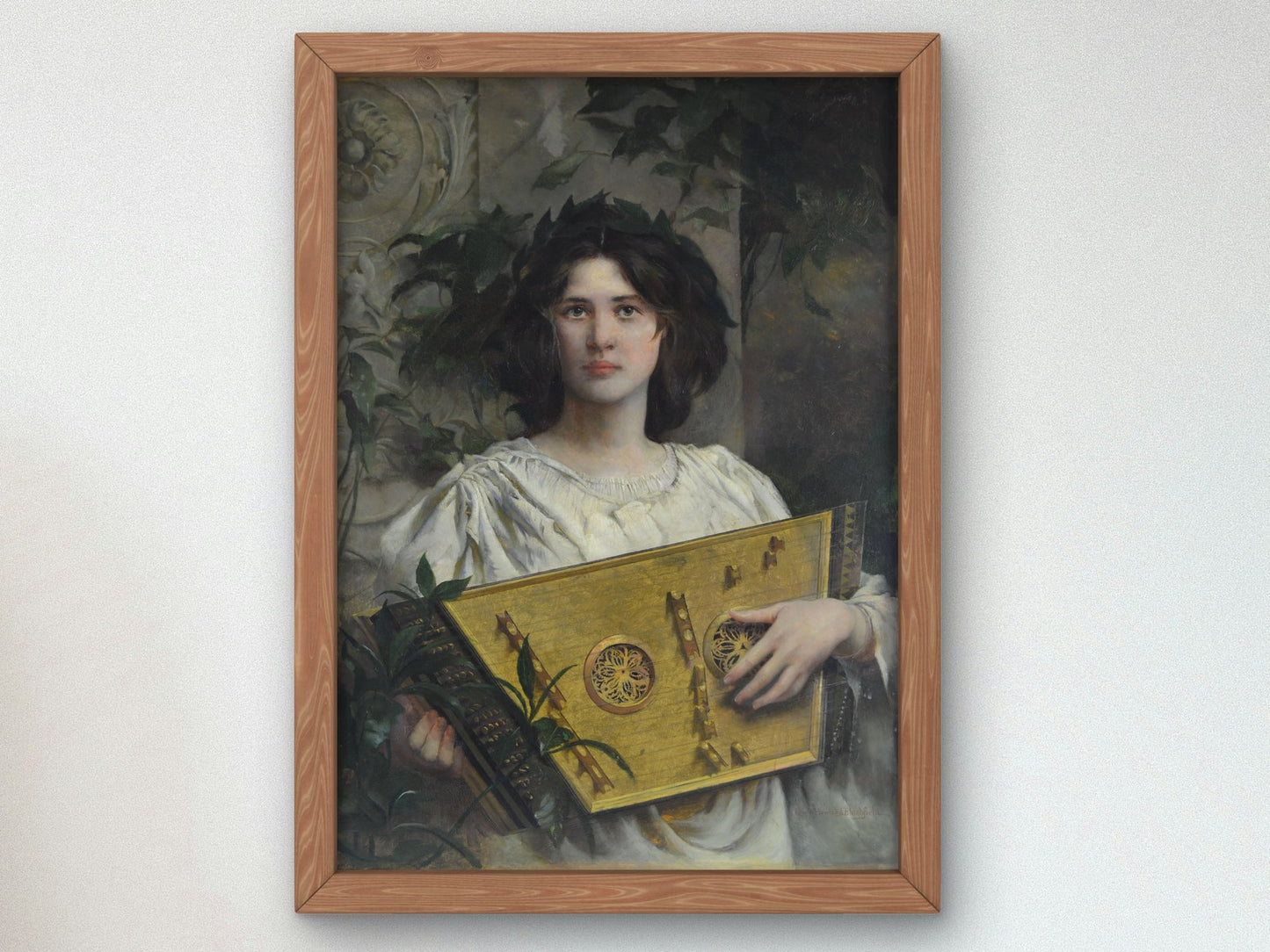 The Musician by Edwin Blashfield 1880, Wall Art Print, Fine Art Reproduction, Museum Quality Decor, Poster