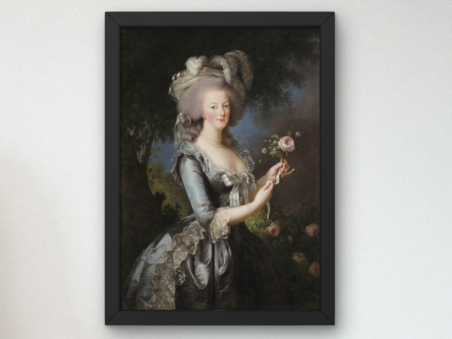 Marie Antoinette Queen of France by Élisabeth Vigée Le Brun 1783, Wall Art Print, Fine Art Reproduction, Museum Quality Decor, Poster