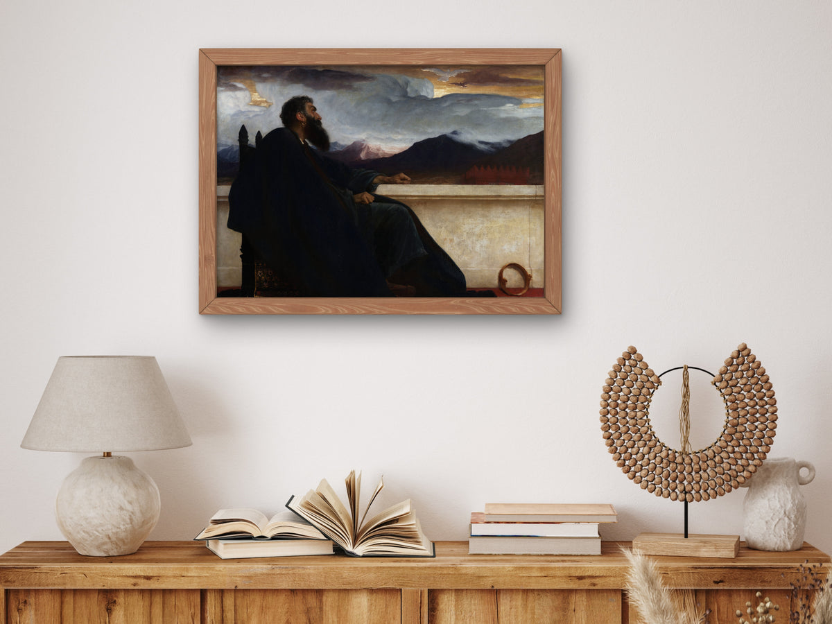 Oh That I Had Wings Like a Dove by Frederic Leighton 1865, Wall Art Print, Fine Art Reproduction, Museum Quality Decor, Poster