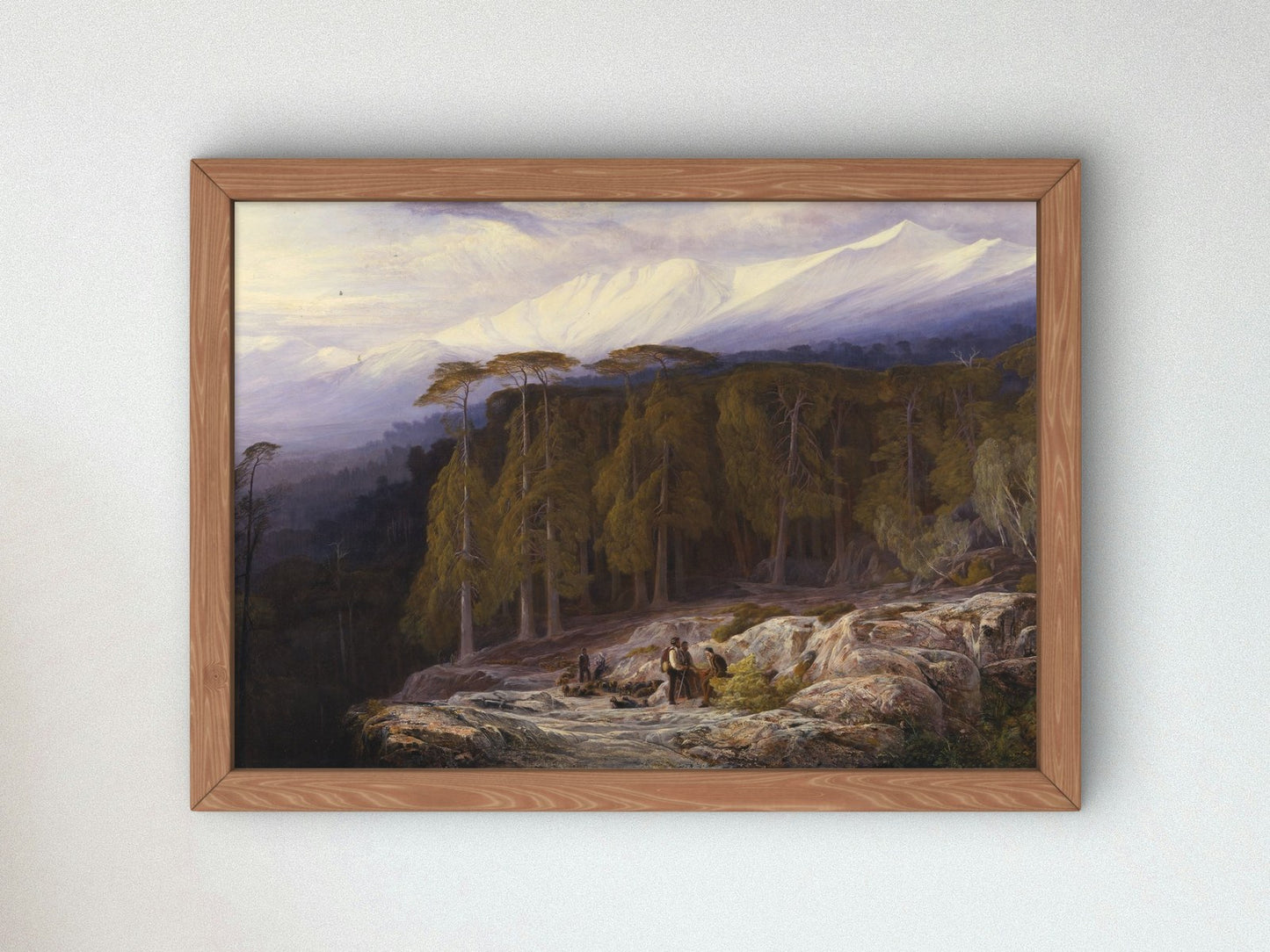 The Forest of Valdoniello Corsica by Edward Lear 1869, Wall Art Print, Fine Art Reproduction, Museum Quality Decor, Poster