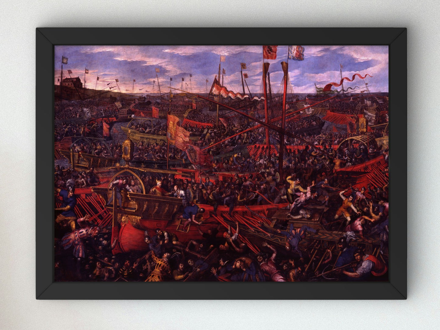 The Battle of Salvore by Domenico Tintoretto 1610, Wall Art Print, Fine Art Reproduction, Museum Quality Decor, Poster