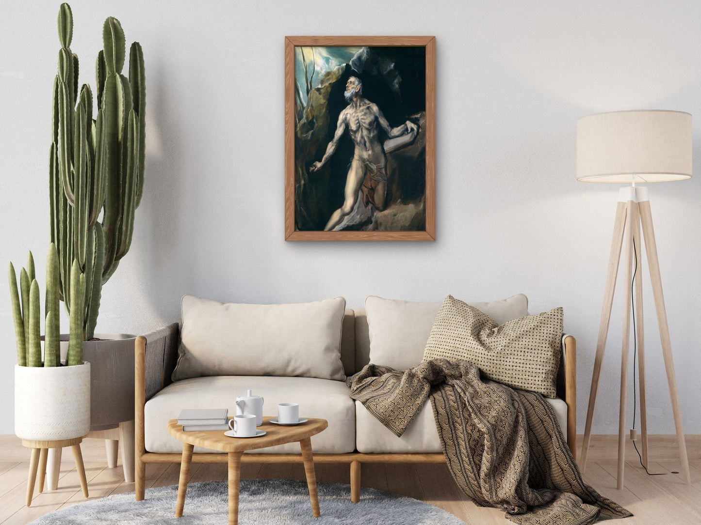 Saint Jerome by El Greco 1610, Wall Art Print, Fine Art Reproduction, Museum Quality Decor, Poster