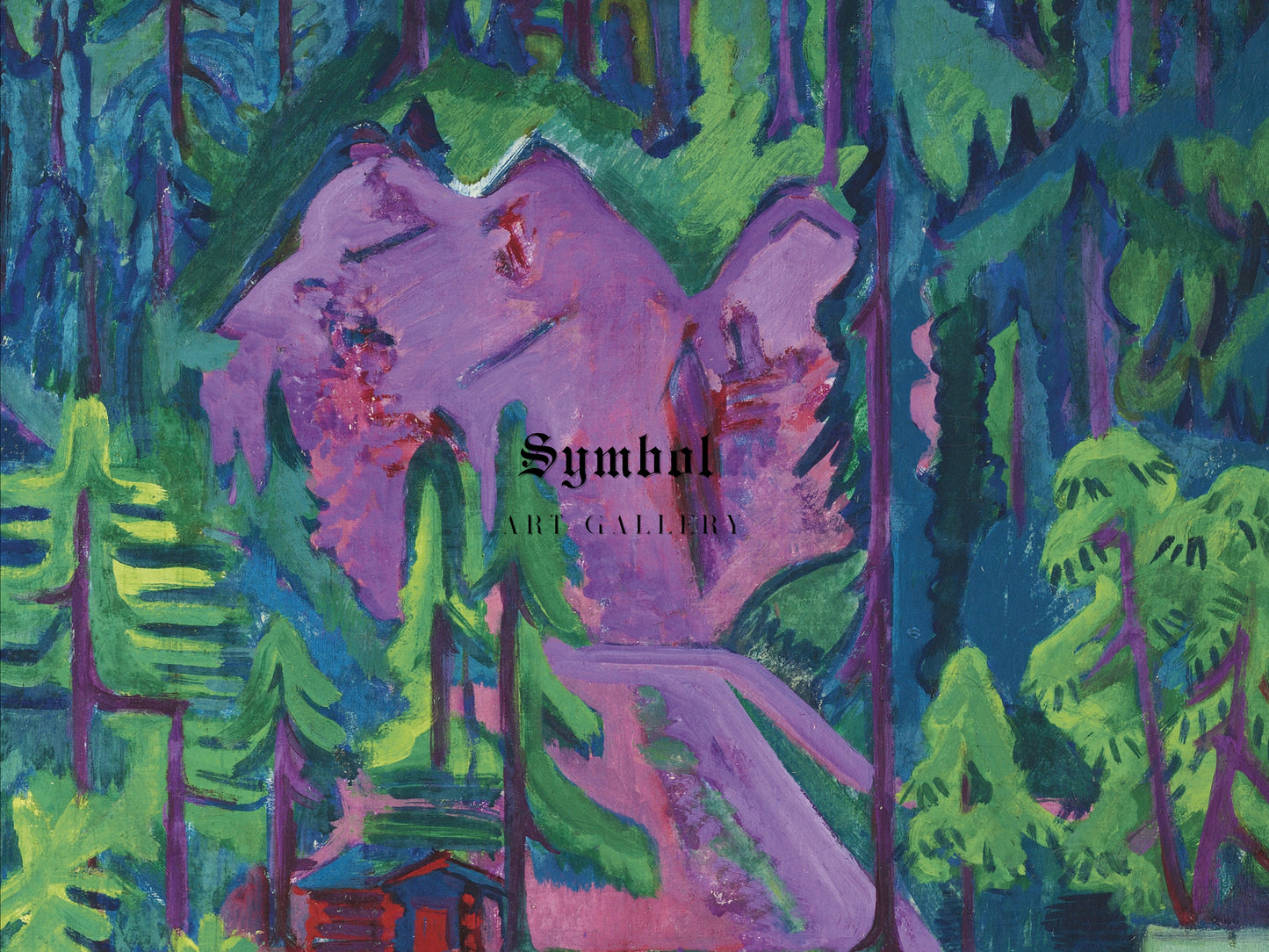 Quarry near Wildboden by Ernst Ludwig Kirchner 1923, Wall Art Print, Fine Art Reproduction, Museum Quality Decor, Poster