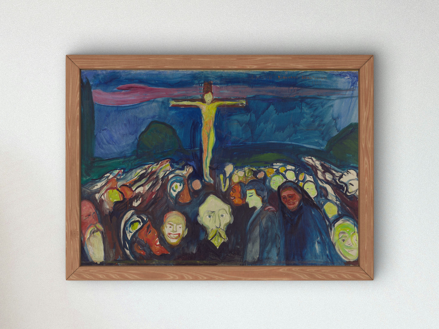 Golgotha by Edvard Munch 1900, Wall Art Print, Fine Art Reproduction, Museum Quality Decor, Poster