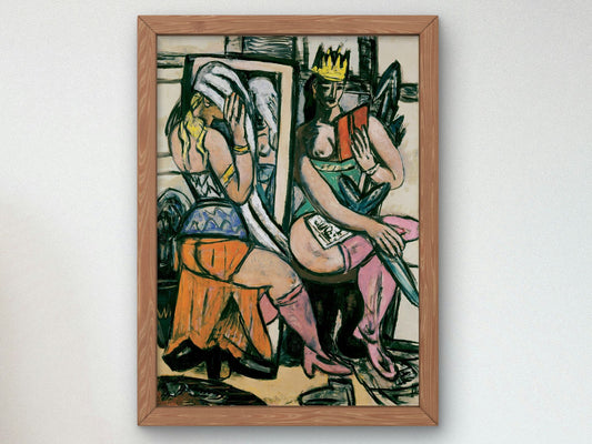 Actresses by Max Beckmann 1946, Wall Art Print, Fine Art Reproduction, Museum Quality Decor, Poster