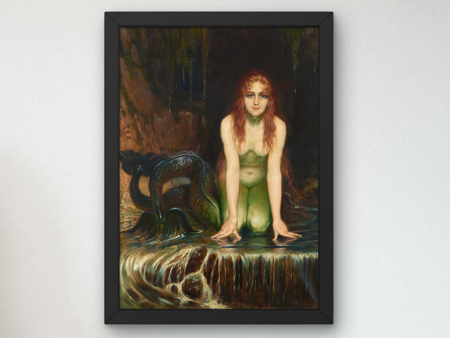 Die Nixe by Angelo von Courten, Wall Art Print, Fine Art Reproduction, Museum Quality Decor, Poster