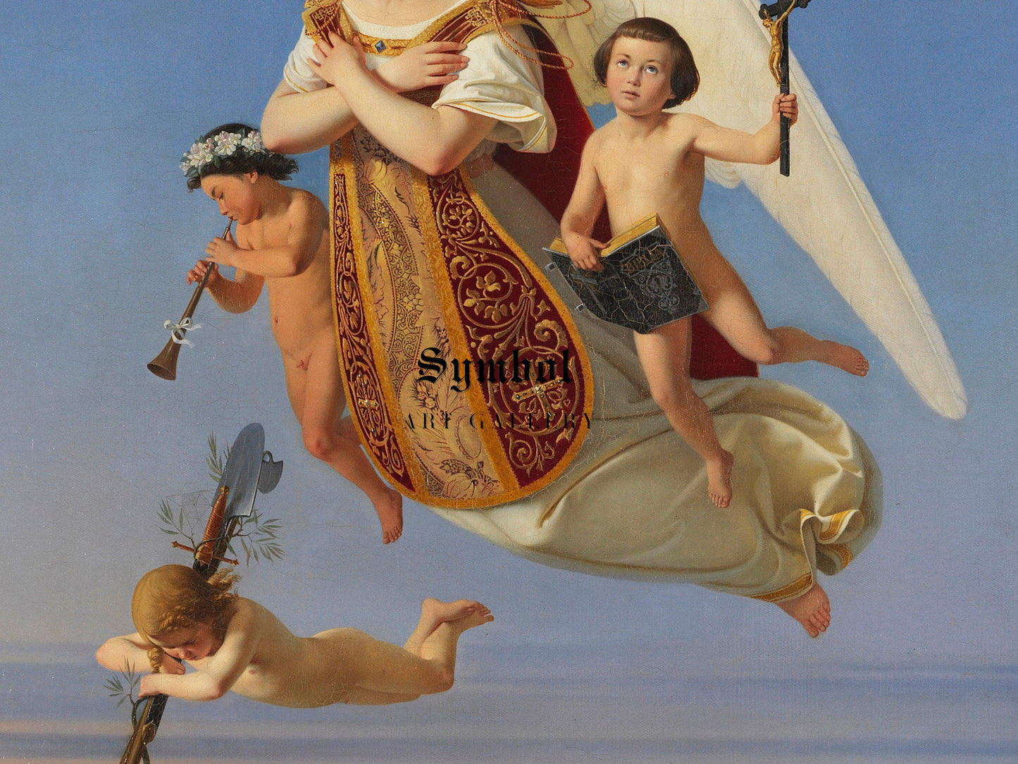Allegory of Sunday by Ditlev Blunck 1841, Wall Art Print, Fine Art Reproduction, Museum Quality Decor, Poster