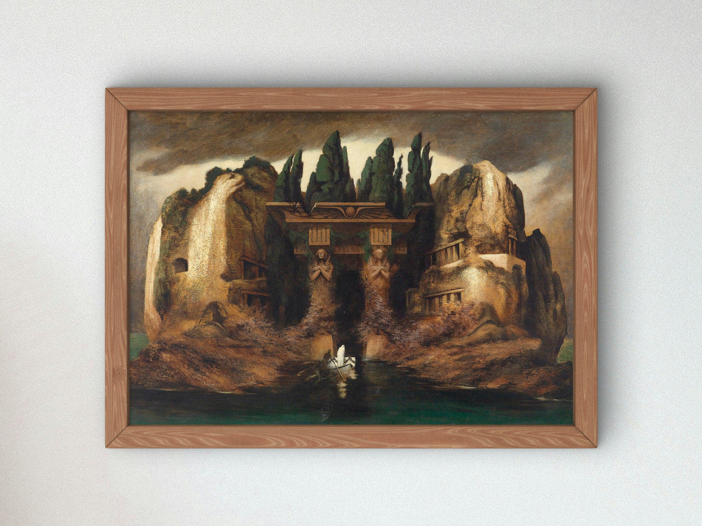Dead Island by Karl Wilhelm Diefenbach 1905, Wall Art Print, Fine Art Reproduction, Museum Quality Decor, Poster