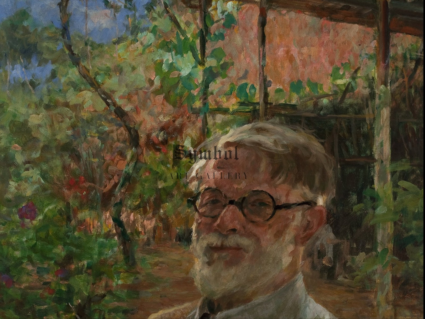 Self Portrait Outdoors by Eliseu Visconti 1943, Wall Art Print, Fine Art Reproduction, Museum Quality Decor, Poster