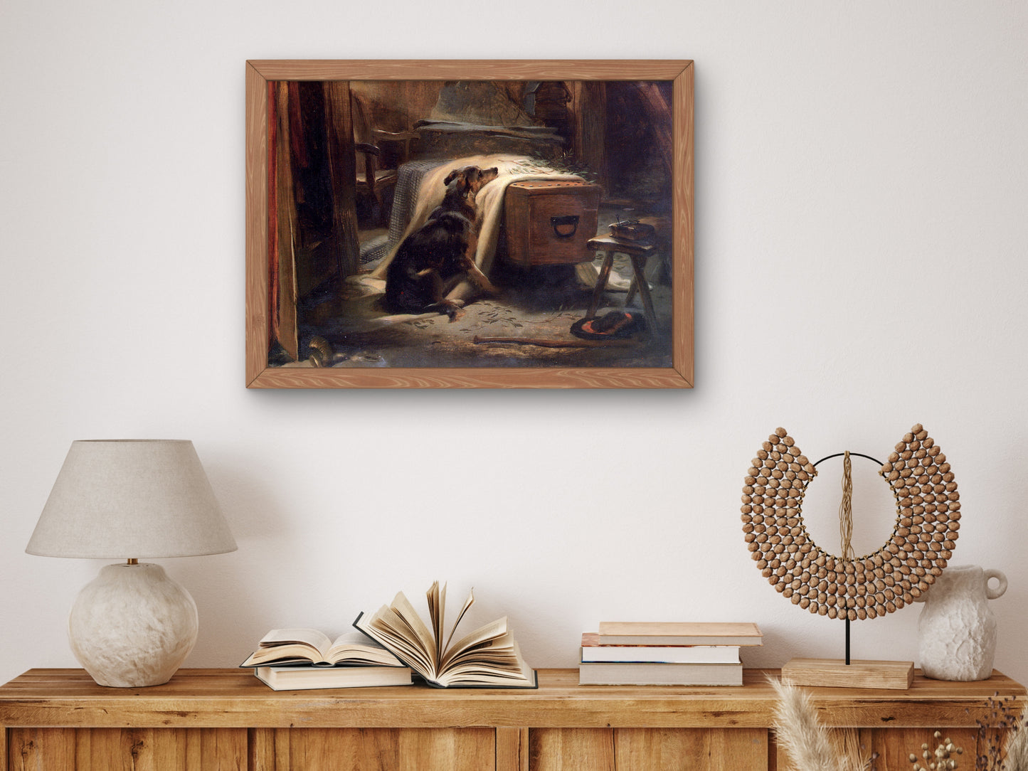 The Old Shepherd's Chief Mourner by Edwin Landseer 1837, Wall Art Print, Fine Art Reproduction, Museum Quality Decor, Poster