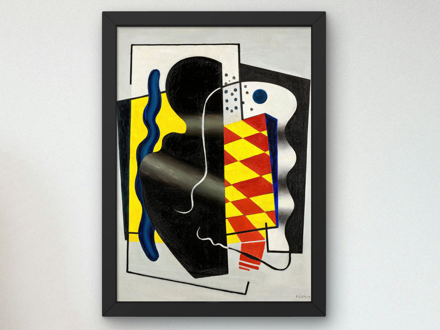 Checkerboard Composition by Fernand Léger 1929, Wall Art Print, Fine Art Reproduction, Museum Quality Decor, Poster