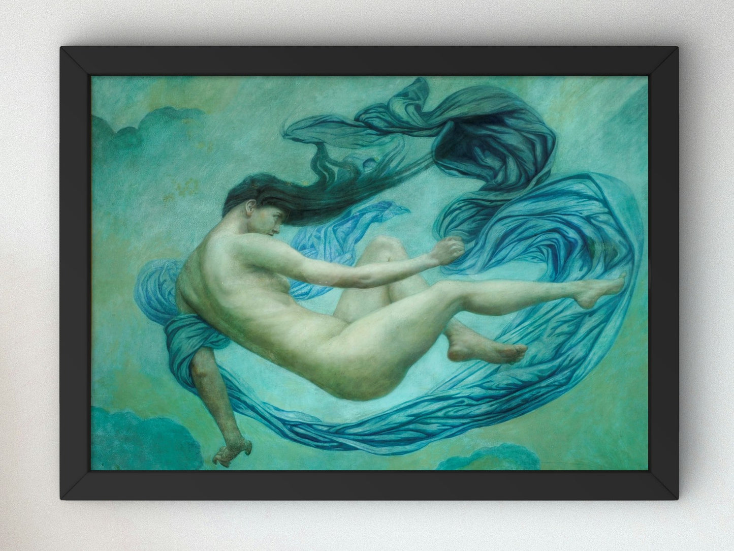 Flying Figure Towards the Dawn by Emily Ford 1889, Wall Art Print, Fine Art Reproduction, Museum Quality Decor, Poster