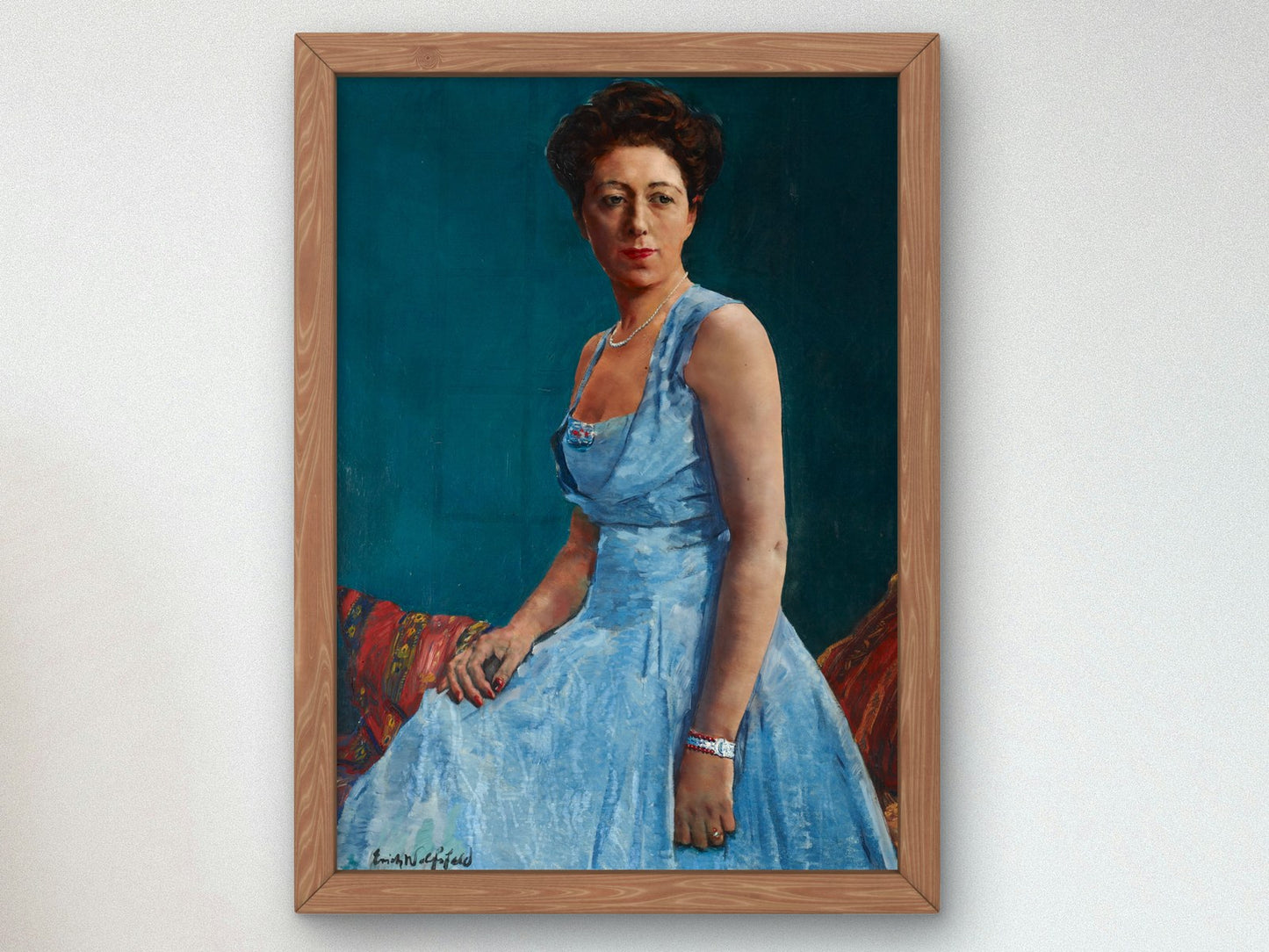 Portrait of Dorothy Stone by Erich Wolfsfeld 1944, Wall Art Print, Fine Art Reproduction, Museum Quality Decor, Poster