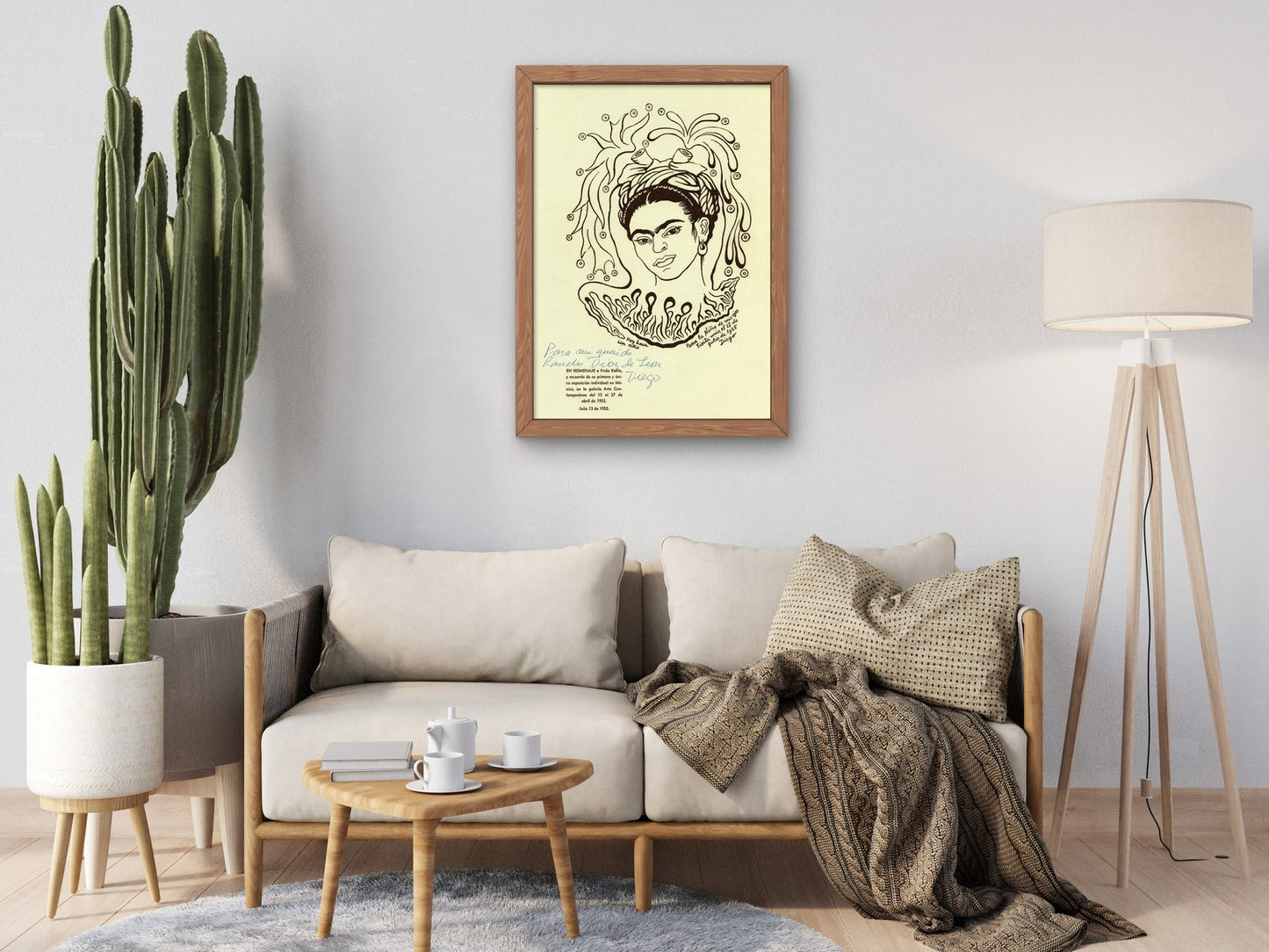 Frida by Diego Rivera 1955, Wall Art Print, Fine Art Reproduction, Museum Quality Decor, Poster