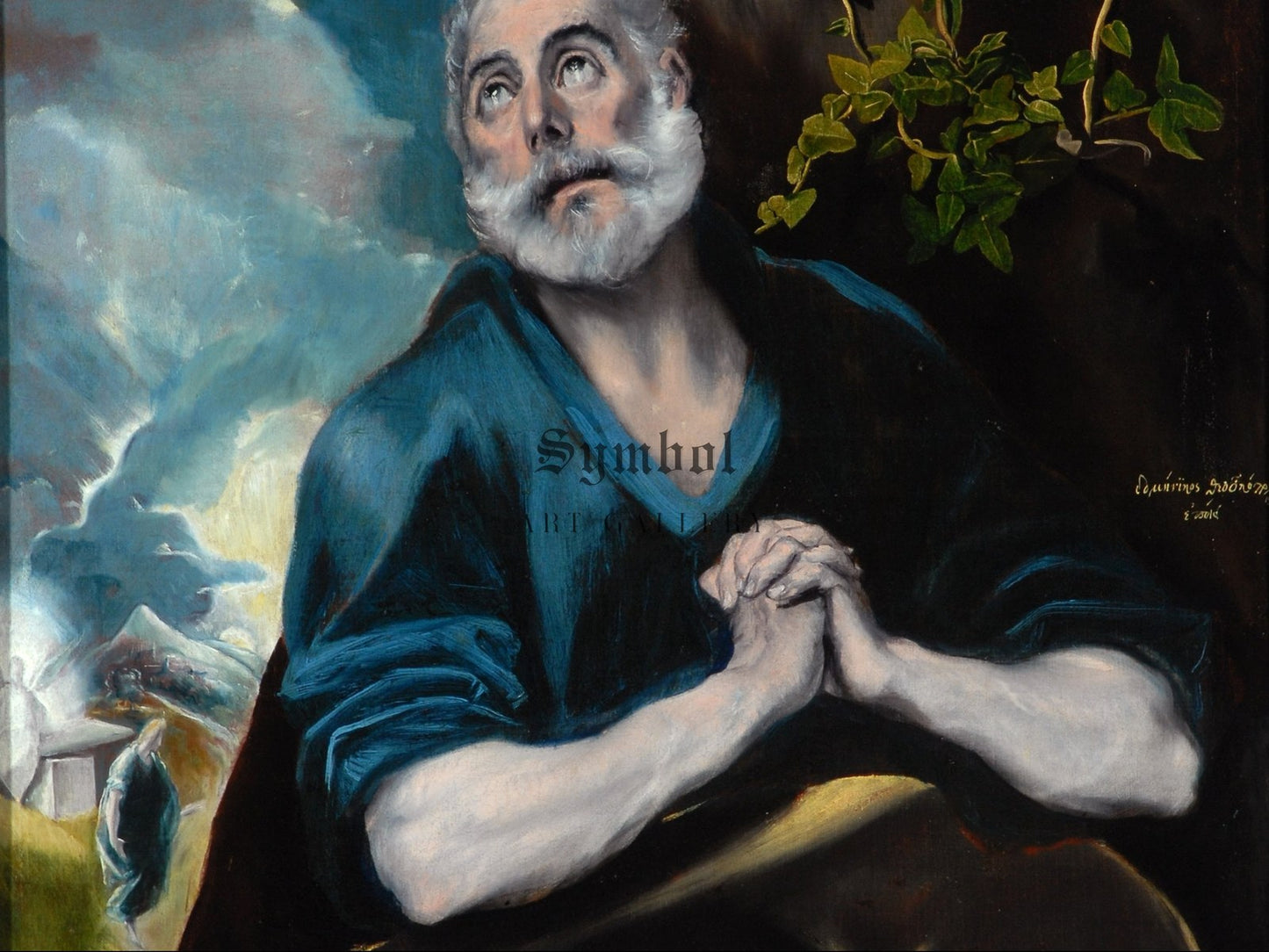 The Tears of Saint Peter by El Greco 1580, Wall Art Print, Fine Art Reproduction, Museum Quality Decor, Poster