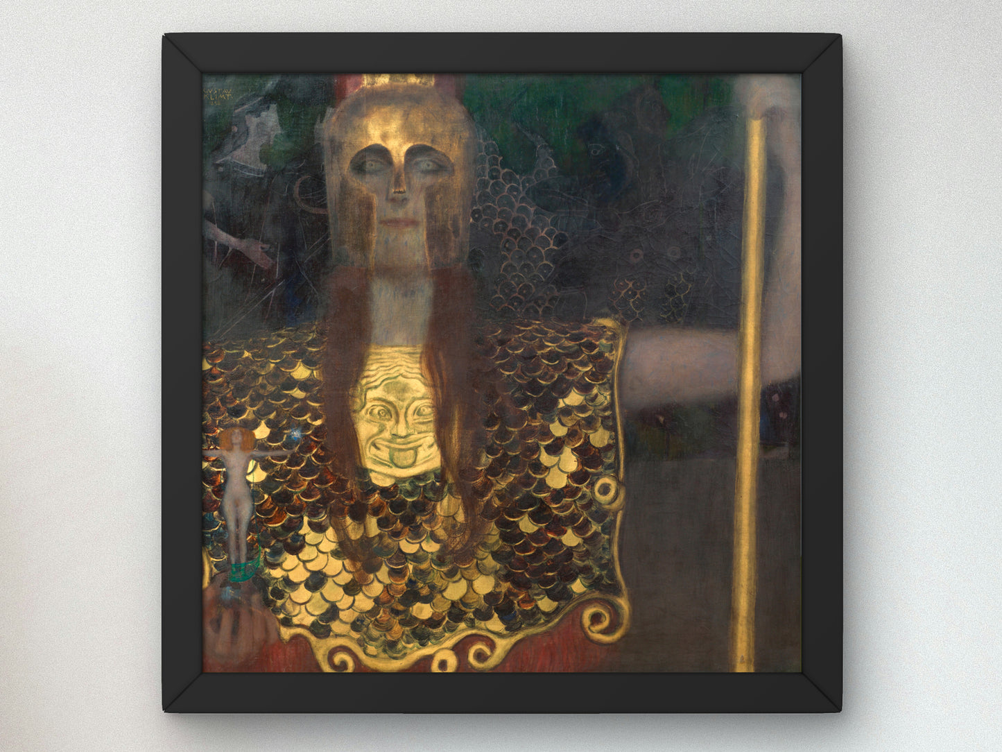 Pallas Athene by Gustav Klimt 1898, Wall Art Print, Fine Art Reproduction, Museum Quality Decor, Poster