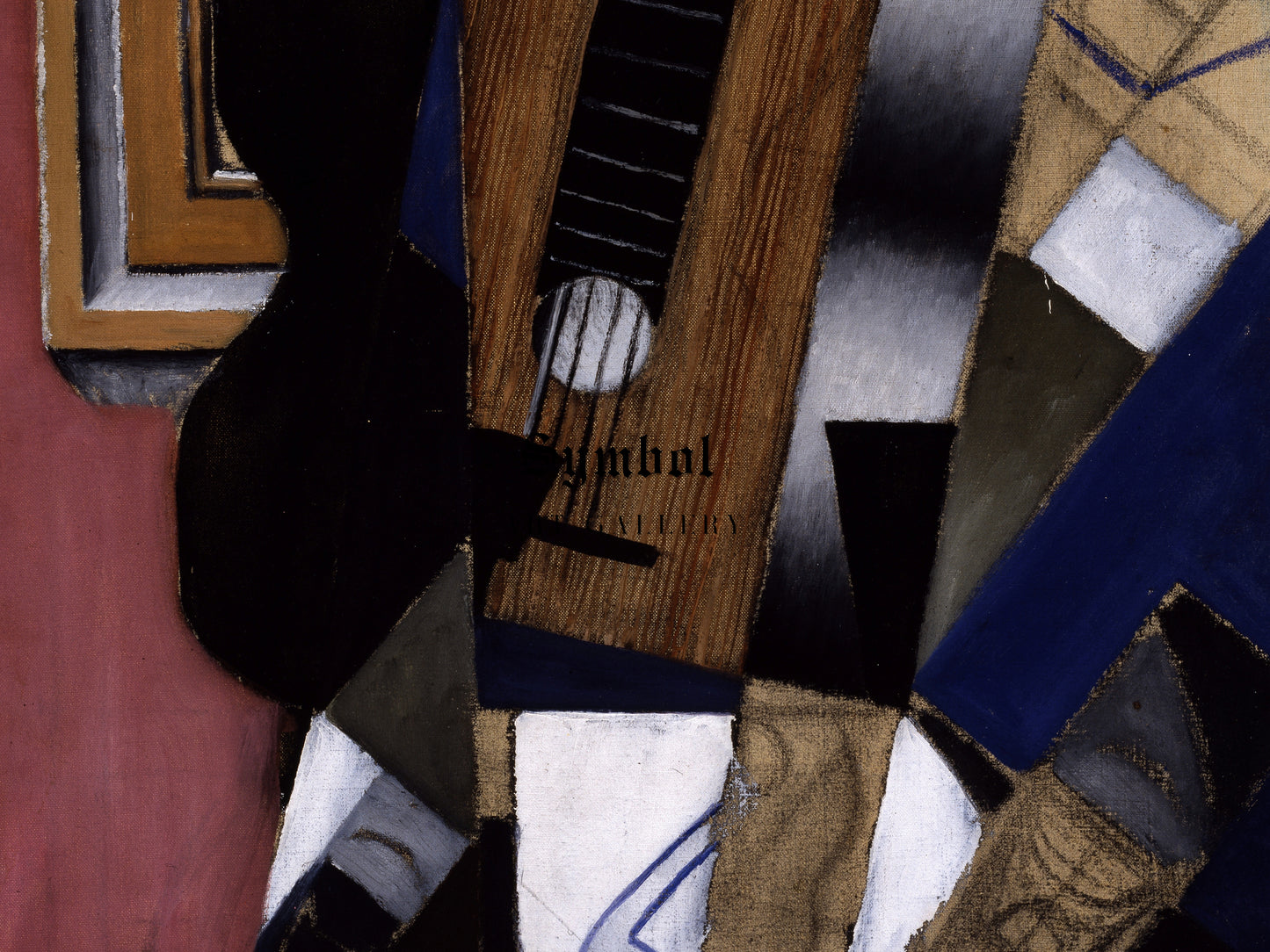 Guitar and Pipe by Juan Gris 1913, Wall Art Print, Fine Art Reproduction, Museum Quality Decor, Poster