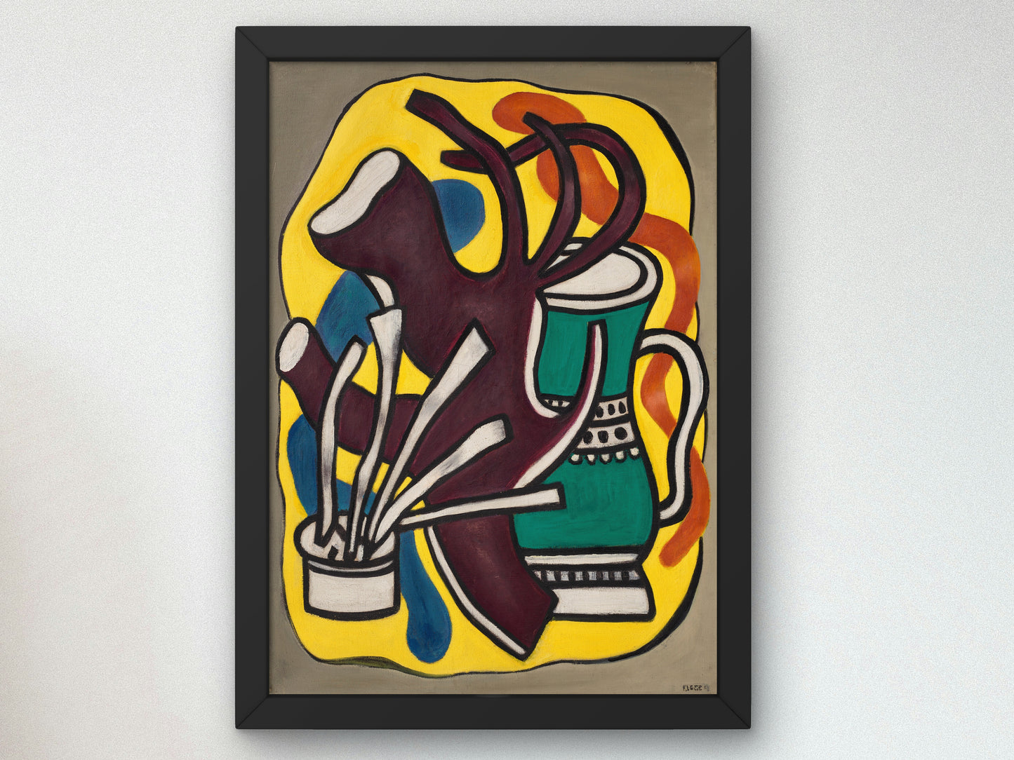 The Green Vase by Fernand Léger 1947, Wall Art Print, Fine Art Reproduction, Museum Quality Decor, Poster