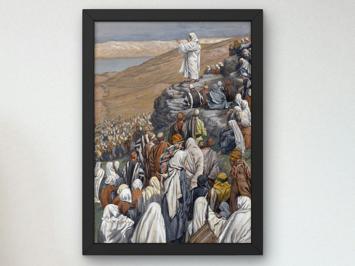 Sermon of the Beatitudes by James Tissot 1886, Wall Art Print, Fine Art Reproduction, Museum Quality Decor, Poster