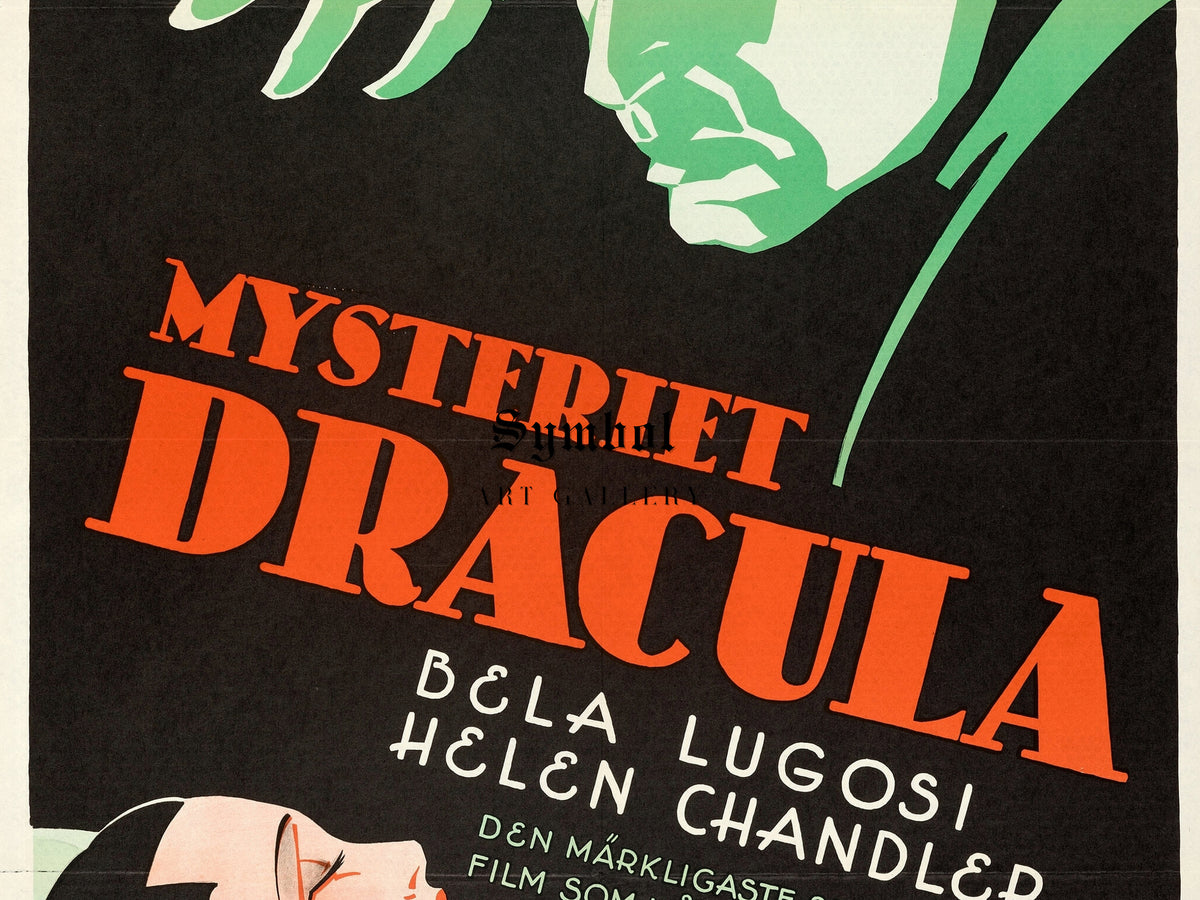 Dracula by Eric Rohman 1931, Wall Art Print, Fine Art Reproduction, Museum Quality Decor, Poster